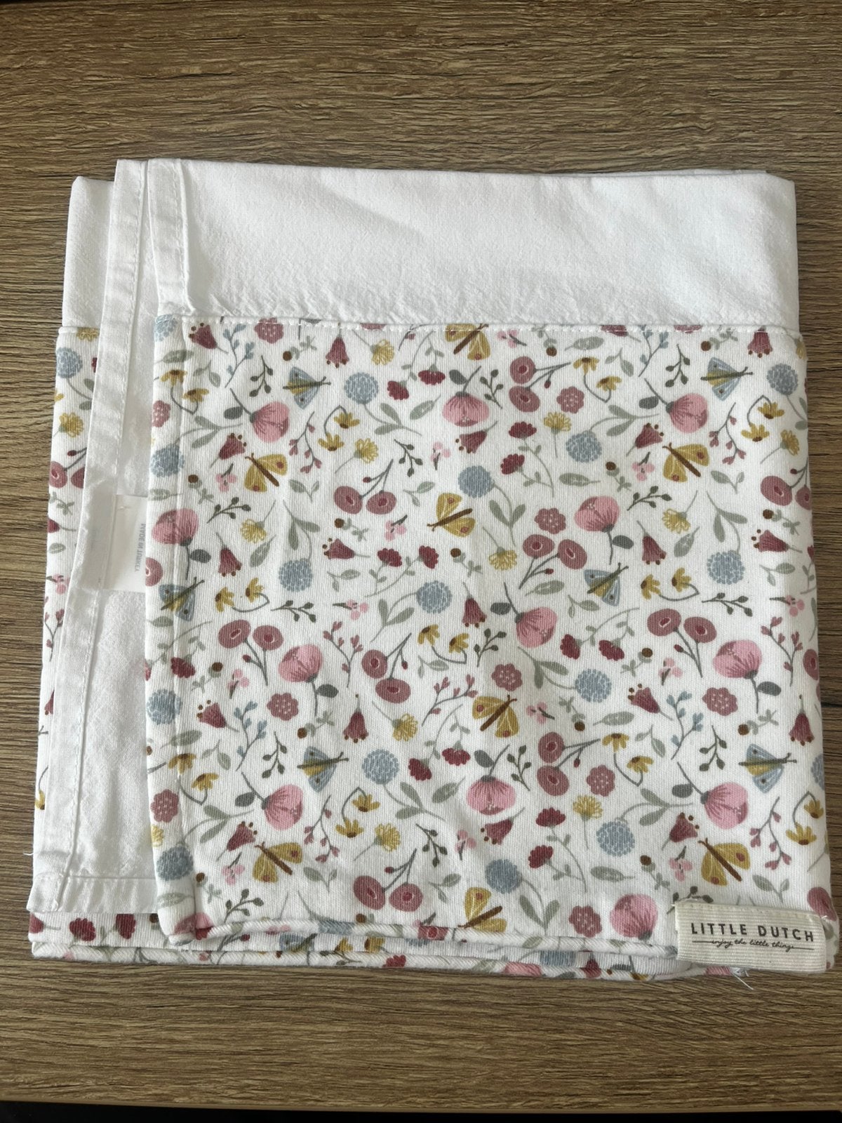 Little Dutch wieglaken Flowers & Butterflies | €9,50, Little Dutch, Meisje, Wit, Beddengoedset