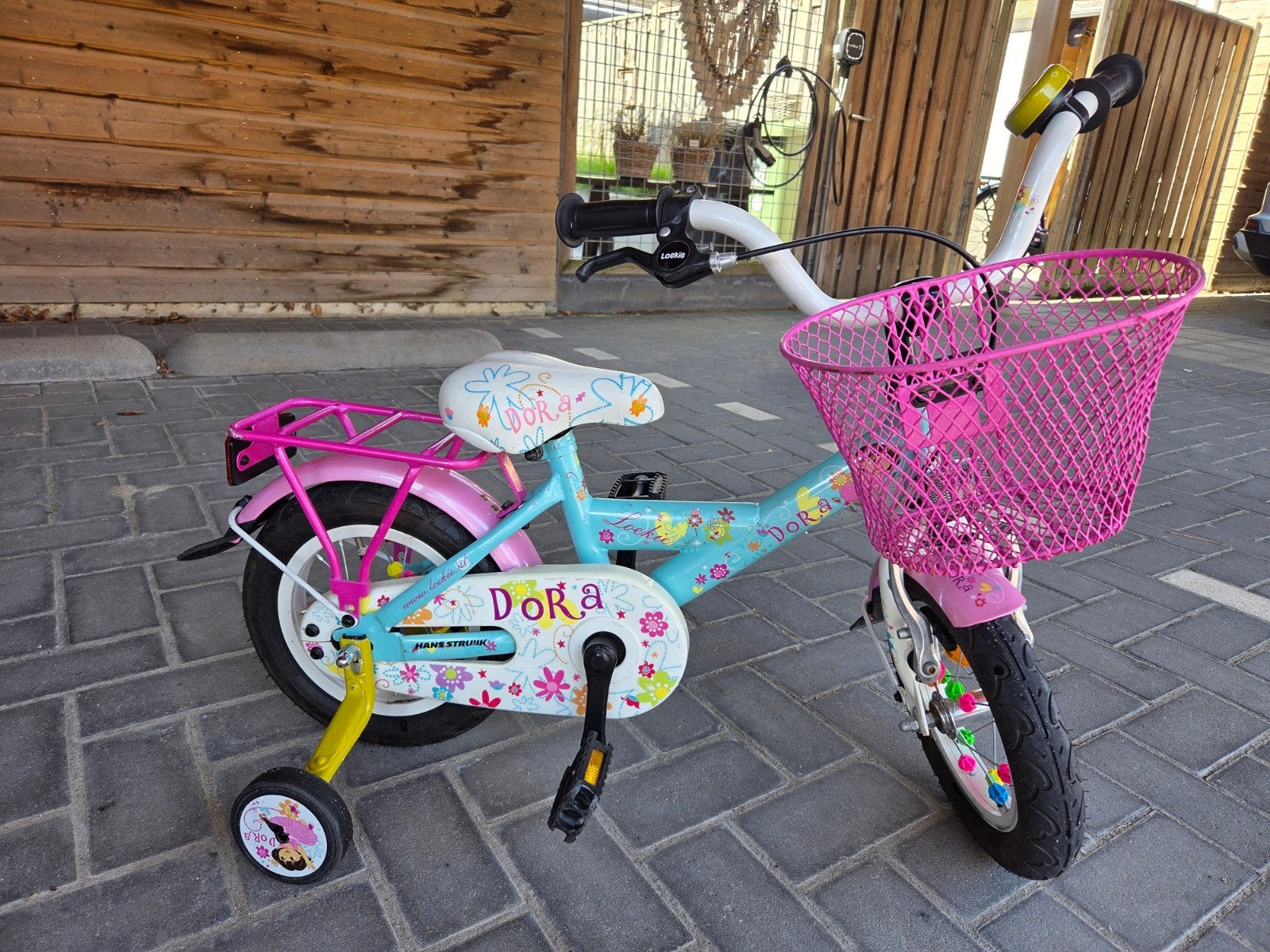 Loekie kinderfiets 12 inch, Ophalen, Gebruikt