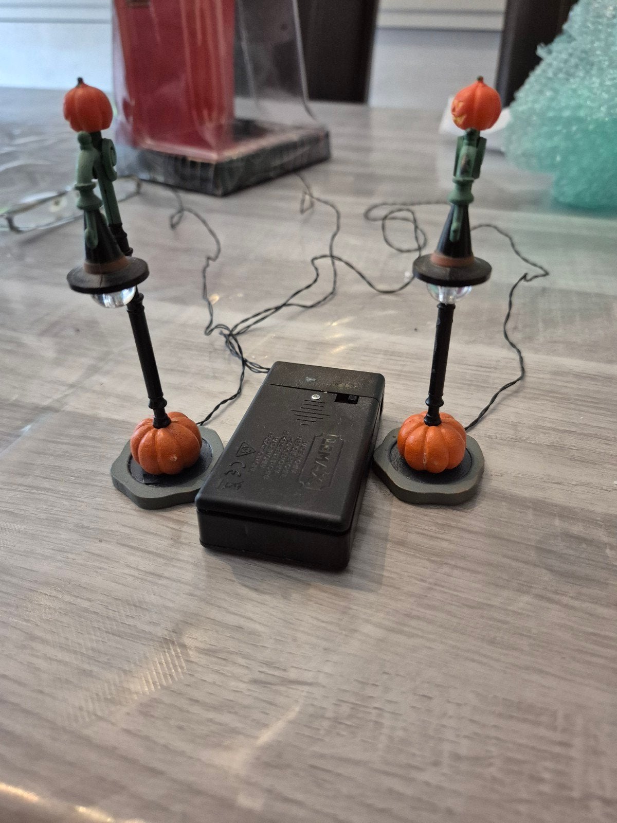 Lemax spooky town witch pumpkin patch lamp post halloween, Ophalen of Verzenden, Zo goed als nieuw