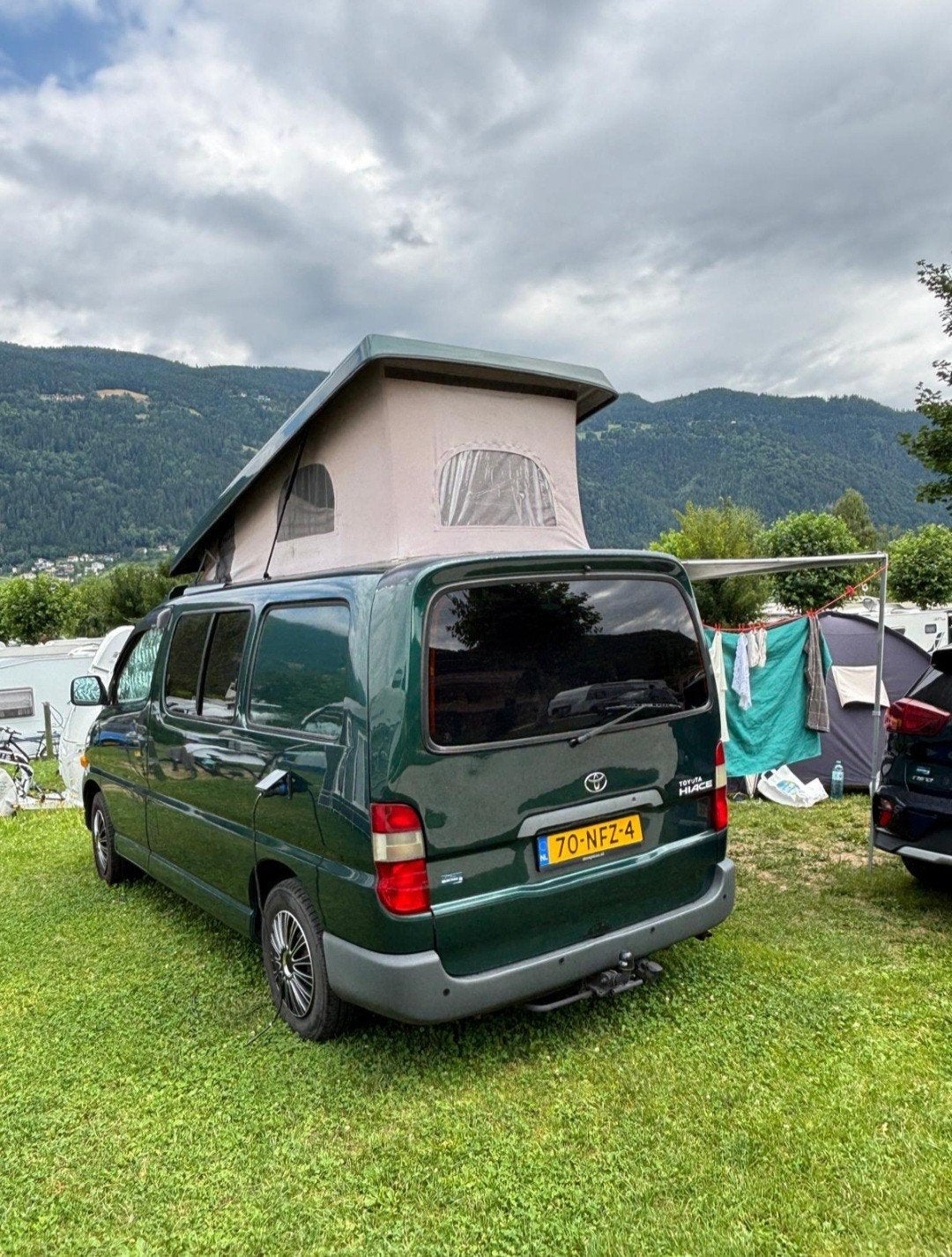 Mooie Toyota Hi-Ace bus camper, Particulier, 4 tot 5 meter, Overige merken, Tot en met 4