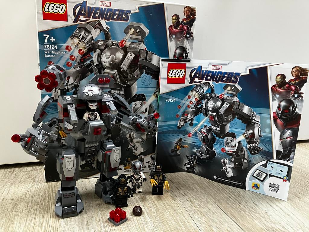 Lego Marvel Avengers War Machine Buster 76124 complete set, Kinderen en Baby's, Speelgoed | Duplo en Lego, Marvel, Lego, Ophalen of Verzenden