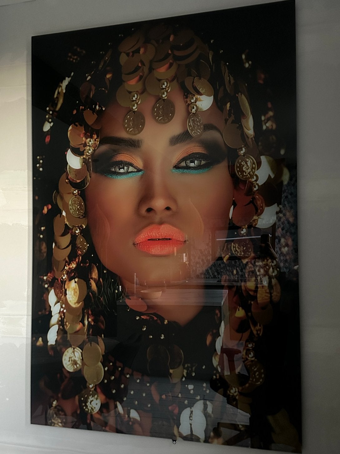 Luxe plexiglas wandkunst 180  120 cm – aluminium frame, Huis en Inrichting, Ophalen, Zo goed als nieuw, 100 tot 125 cm, Print