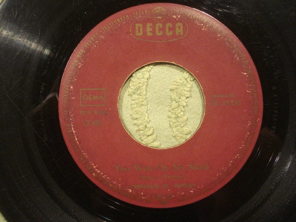 Crispian St Peters 7" Vinyl Single: ‘You were on my mind’, Ophalen of Verzenden, Gebruikt, 7 inch, Pop