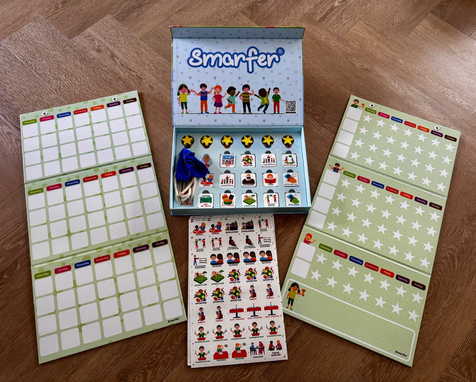 Smarfer planbord en beloningsysteem - weekplanner kind, Kinderen en Baby's, Speelgoed | Educatief en Creatief, Ophalen, Nieuw