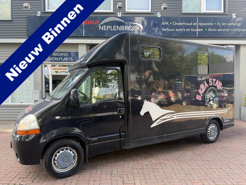 Renault Master T35 2.5 dCi L3H1 DC Paardenwagen – 2007 –, Voorwielaandrijving, Stof, Gebruikt, Renault