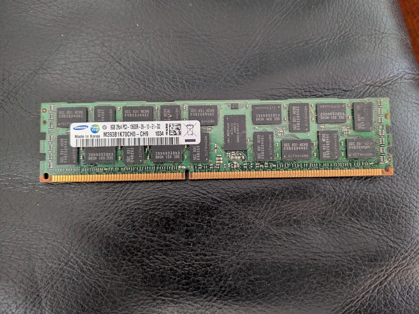8GB DDR3 10600R RAM Geheugenmodule, Gebruikt, Server, 8 GB, DDR3