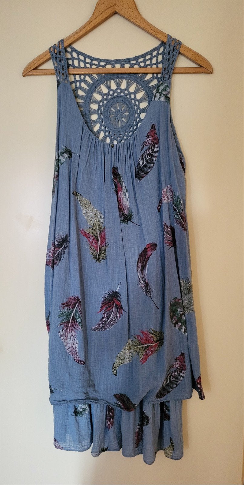 Zomerjurk 1 maat.
Kleur blauw.
Bestaat uit 2 lagen., Kleding | Dames, Jurken, Maat 38/40 (M), Blauw, Ophalen of Verzenden, Zo goed als nieuw