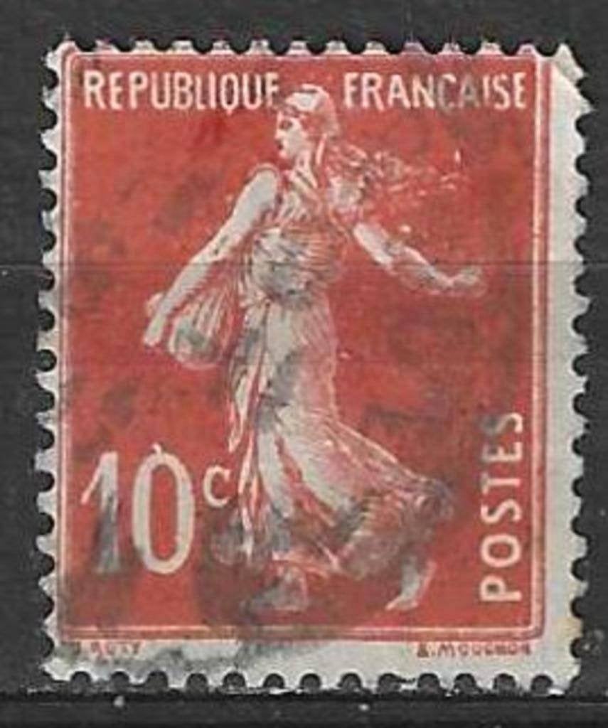 Frankrijk 1906 - Yvert 135 - Type Semeuse 10 c. (ST), Verzenden, Gestempeld