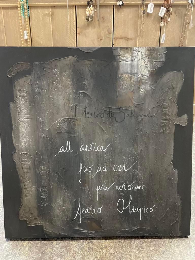 Schilderij Cobra Art Company met Italiaanse tekst, Antiek en Kunst, Ophalen of Verzenden