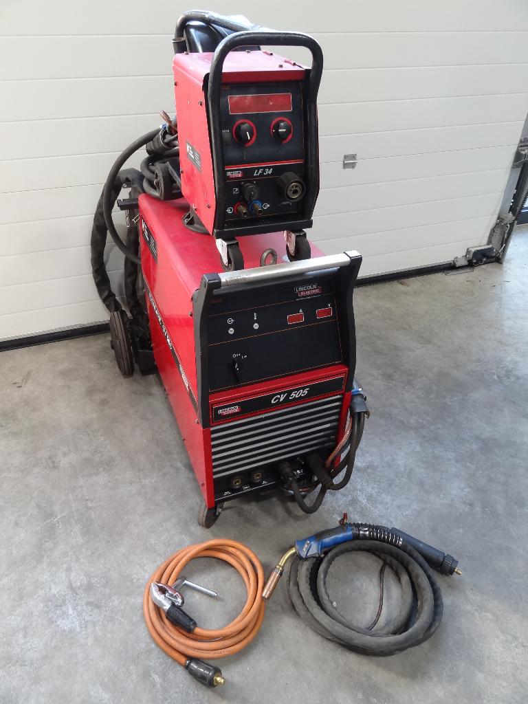 Mig/Mag lasapparaat Lincoln Idealarc CV 505 Watergekoeld, Ophalen of Verzenden, Zo goed als nieuw, 250 ampère of meer, Co2