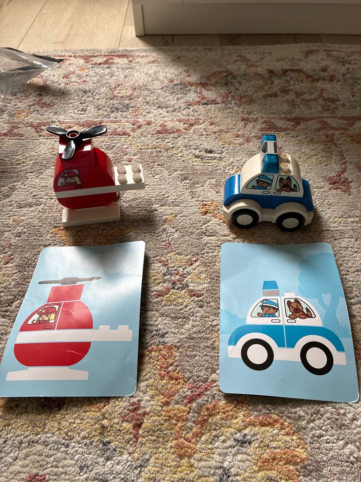 LEGO Duplo Politieauto en Helikopter Set, Kinderen en Baby's, Speelgoed | Duplo en Lego, Ophalen, Duplo, Complete set, City