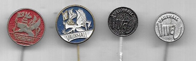 4 X VAUXHALL AUTO SPELDEN VERSCHILLENDE, Ophalen of Verzenden, Gebruikt, Transport, Speldje of Pin