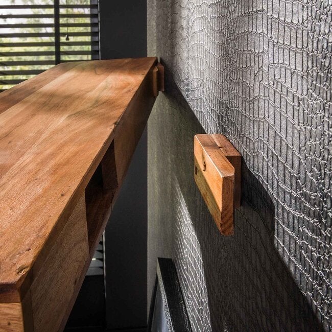 Zwevende wandplank 200cm ACACIA hout, Ophalen, ., Zijlstra Interior, Nieuw