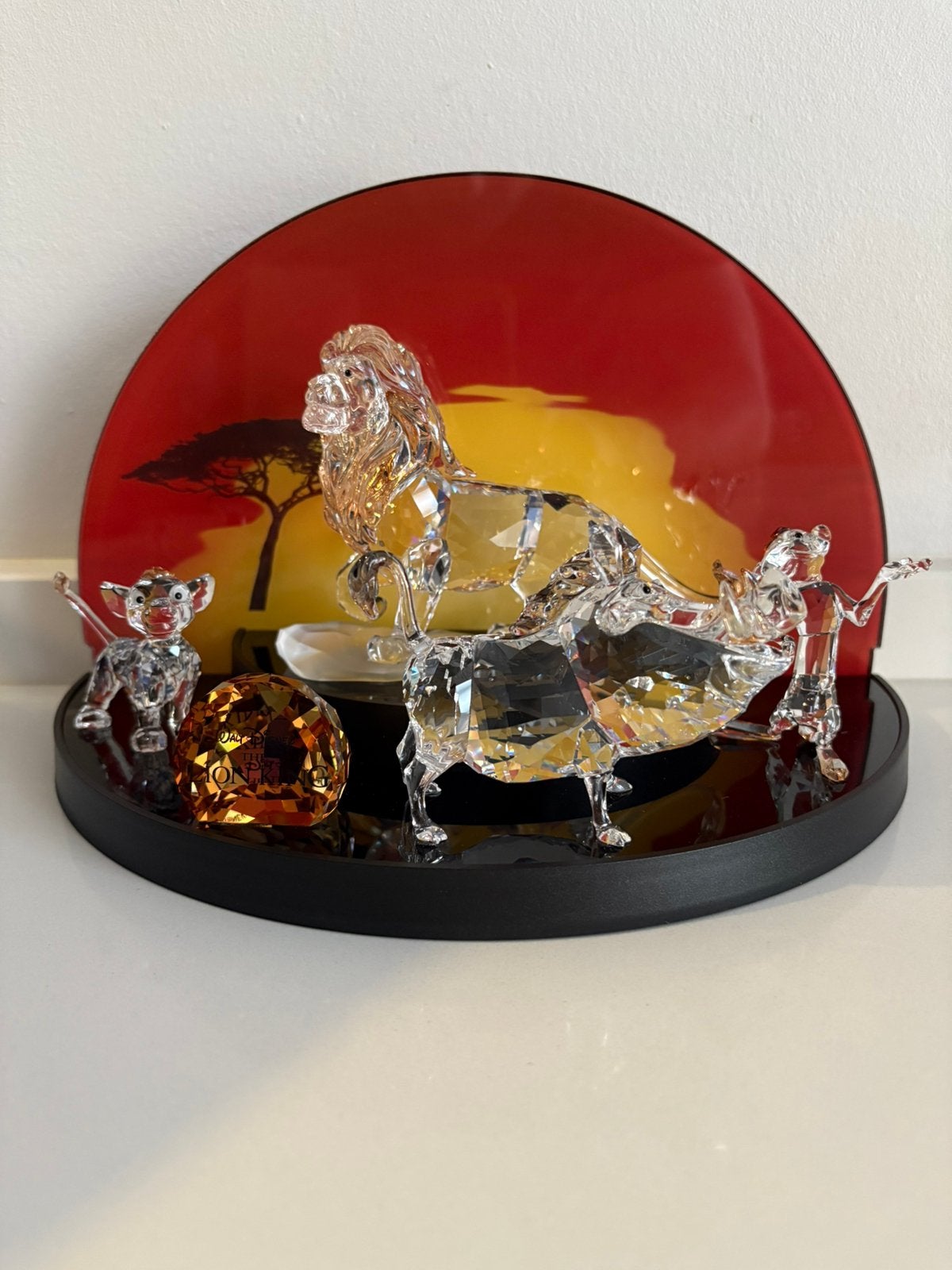 Swarovski lion king set compleet, Verzamelen, Swarovski, Ophalen of Verzenden, Zo goed als nieuw, Figuurtje