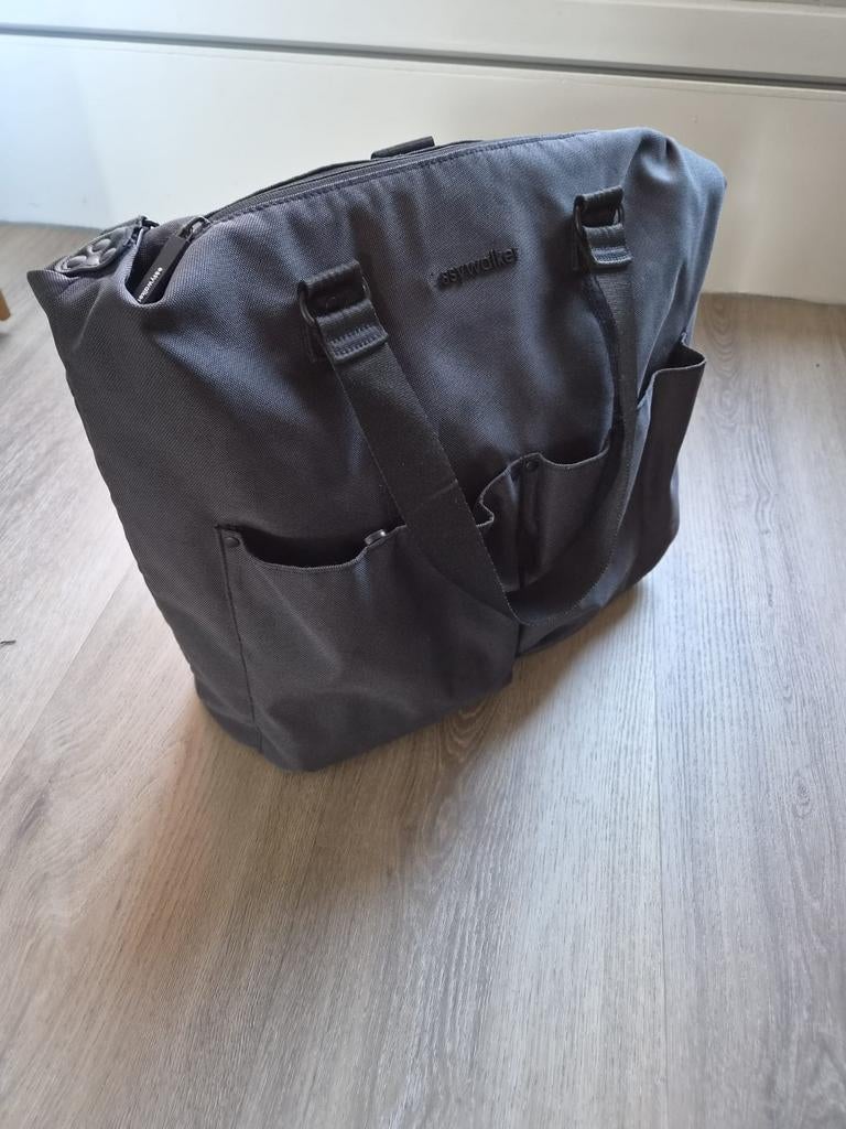 Easywalker luiertas zwart met verschoonmatje en organizer, Ophalen of Verzenden