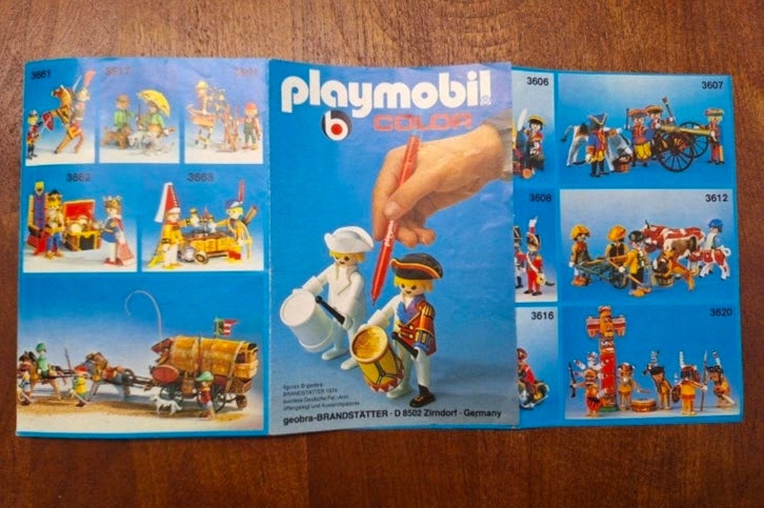 Vintage Playmobil Color Poster / Folder (Jaren 70) – MINT St, Ophalen of Verzenden