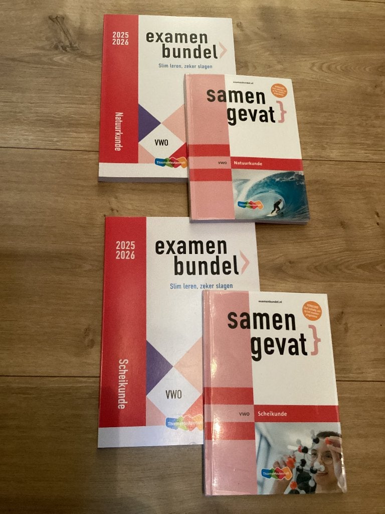 VWO Samengevat+Examenbundel 2026 Scheikunde en Natuurkunde, VWO, Natuurkunde, ThiemeMeulenhoff, Ophalen of Verzenden