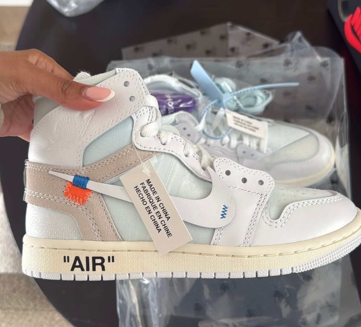 Nike Air Jordan 1 Off-White Alaska, Ophalen, Nieuw, Wit, Sneakers of Gympen