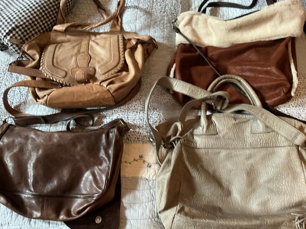 LIEBESKIND LEREN DAMESTASSEN, Sieraden, Tassen en Uiterlijk, Tassen | Damestassen, Ophalen, Gebruikt, Bruin, Overige typen