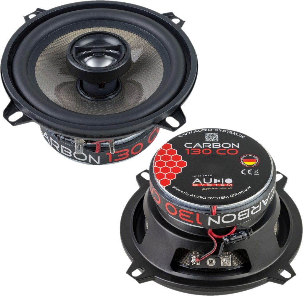 Audio System Carbon 130 Coaxial Speakers 13cm / 5.25'', Auto diversen, Autospeakers, Nieuw, Ophalen of Verzenden