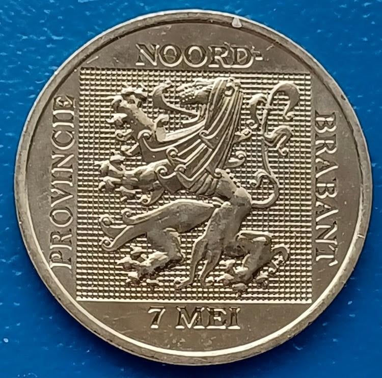ProvinciepenningNoord-Brabant PTT Post - 2002, Postzegels en Munten, Penningen en Medailles, Verzenden, Overige materialen, Nederland