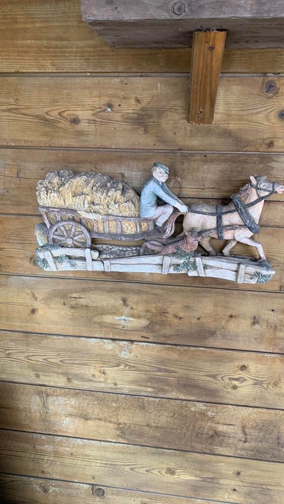 Beeld van paard en wagen, Ophalen of Verzenden, Gebruikt