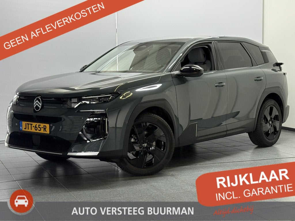 Citroen C5 Aircross 1.2 Hybrid 145 Max Automaat, Adapt Cruis, Auto's, Citroën, Euro 6, 1199 cc, C5 Aircross, Leder en Stof