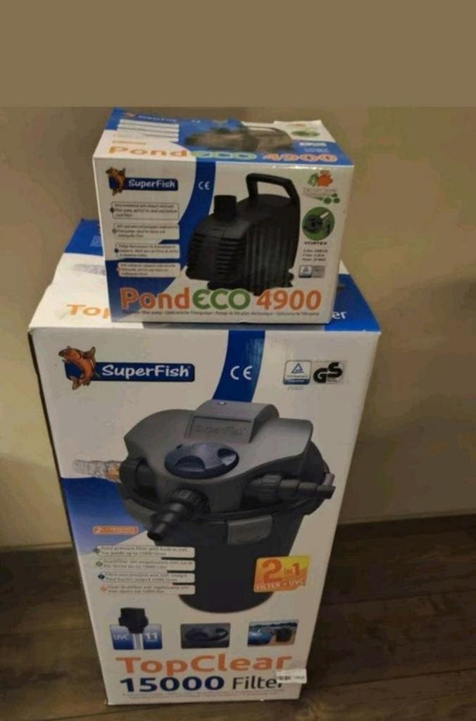 Superfish vijverfilter set filter met pomp nieuw, Ophalen, Nieuw, Vijverfilter