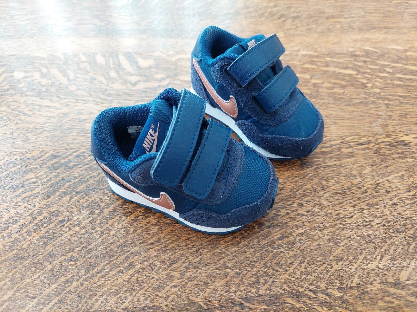 Baby Nike schoentjes maat 17 - Blauw met klittenband, Schoentjes, Jongetje of Meisje, Nieuw, Ophalen of Verzenden