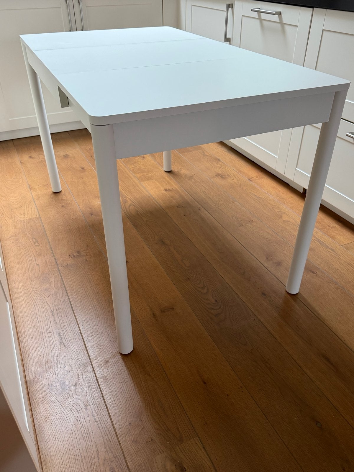 Nieuwe IKEA TONSTAD Uitschuifbare tafel incl. 2 stoelen, Huis en Inrichting, Ophalen, 100 tot 150 cm, Nieuw, 50 tot 100 cm
