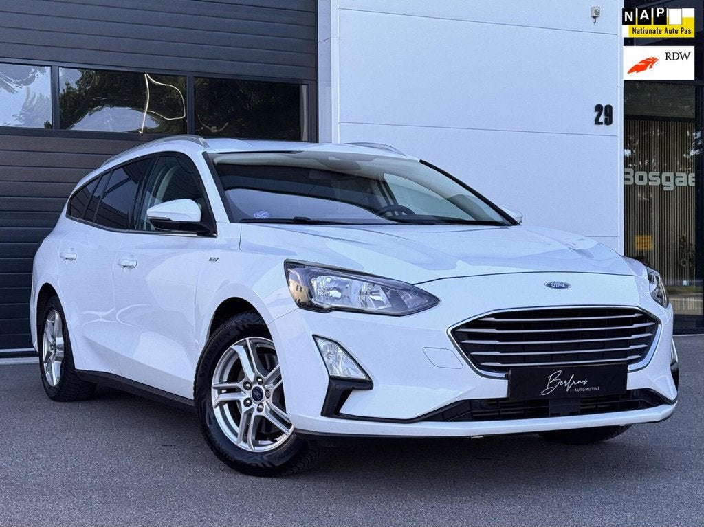 Ford Focus Wagon 1.0 EcoBoost Business Org NL | Dealer Ondh!, Gebruikt, 1283 kg, Wit, Origineel Nederlands