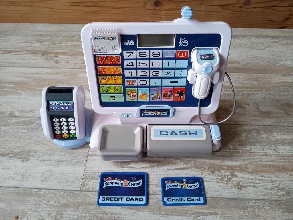 Theo Klein 9324 Speelgoed Tablet Kassa met Pinautomaat, Ophalen of Verzenden, Gebruikt, Ontdekken, Met licht
