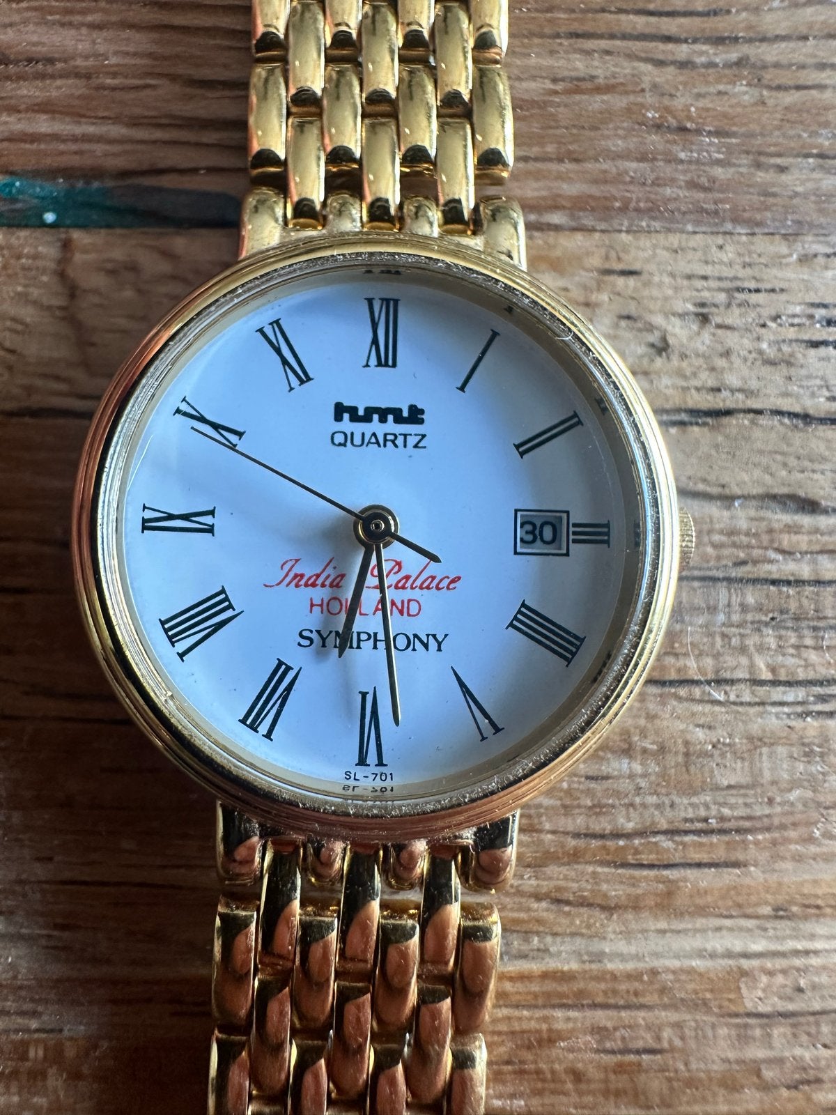 HMT Quartz India Palace Holland Symphony Horloge, Sieraden, Tassen en Uiterlijk, Overige merken, Gebruikt, Verzenden, Polshorloge