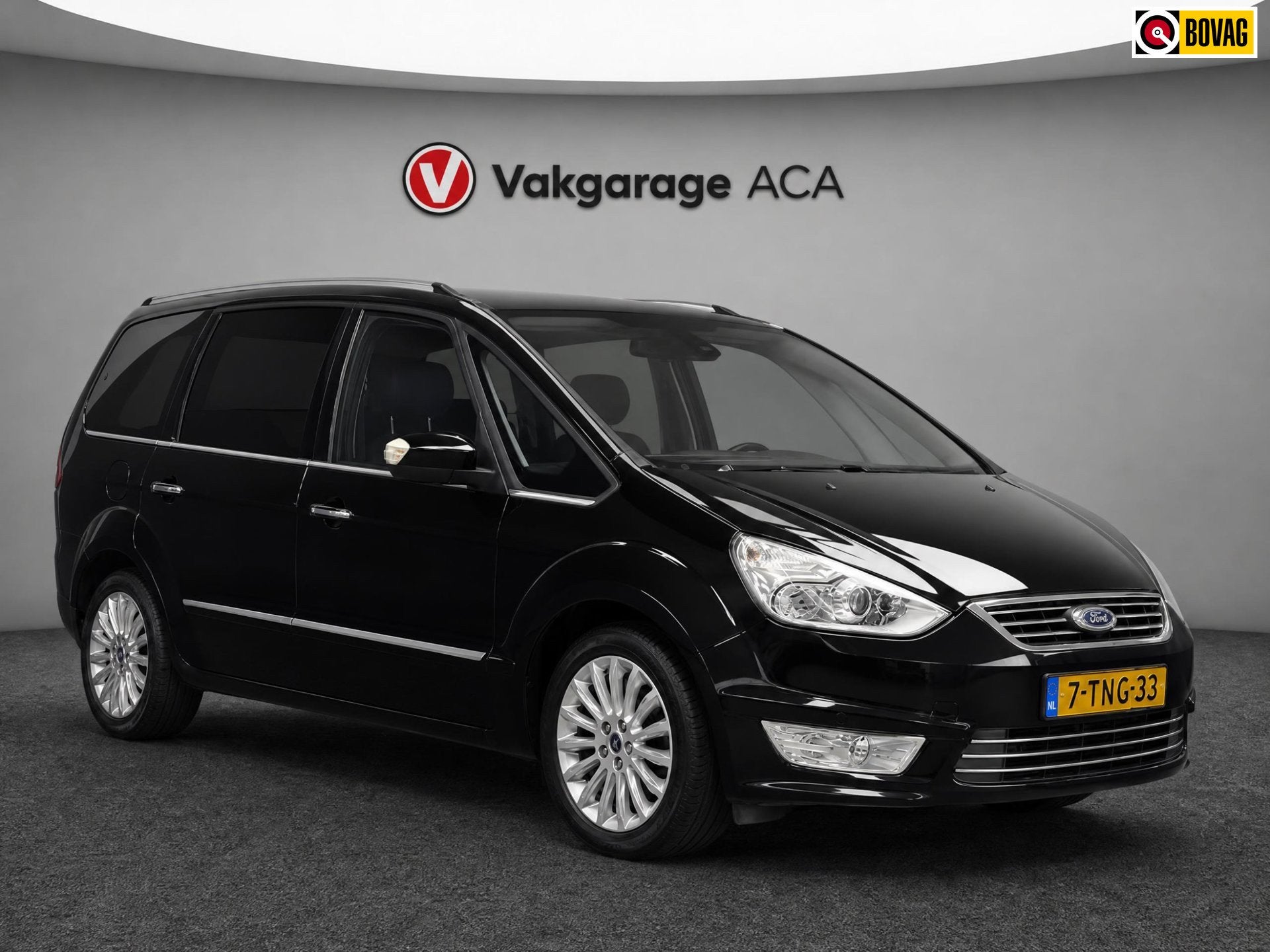 Ford Galaxy 1.6 SCTi Platinum // 7-PERS // PANO // TREKHAAK, Auto's, Voorwielaandrijving, Gebruikt, Zwart, 4 cilinders