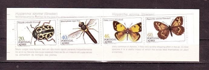 Azoren insecten, Ophalen of Verzenden, Portugal, Postfris