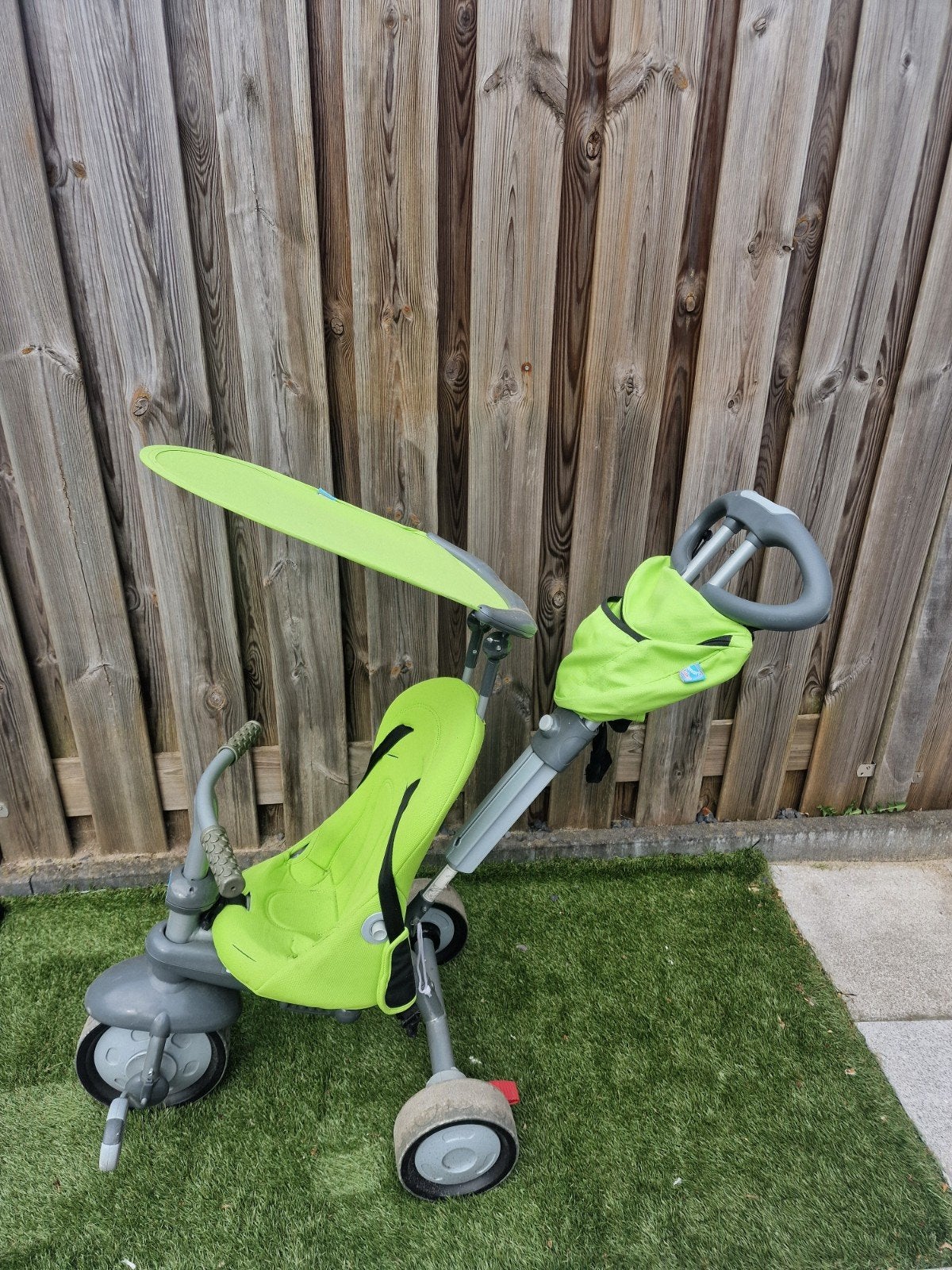Peuter trike kinderwagen, Ophalen