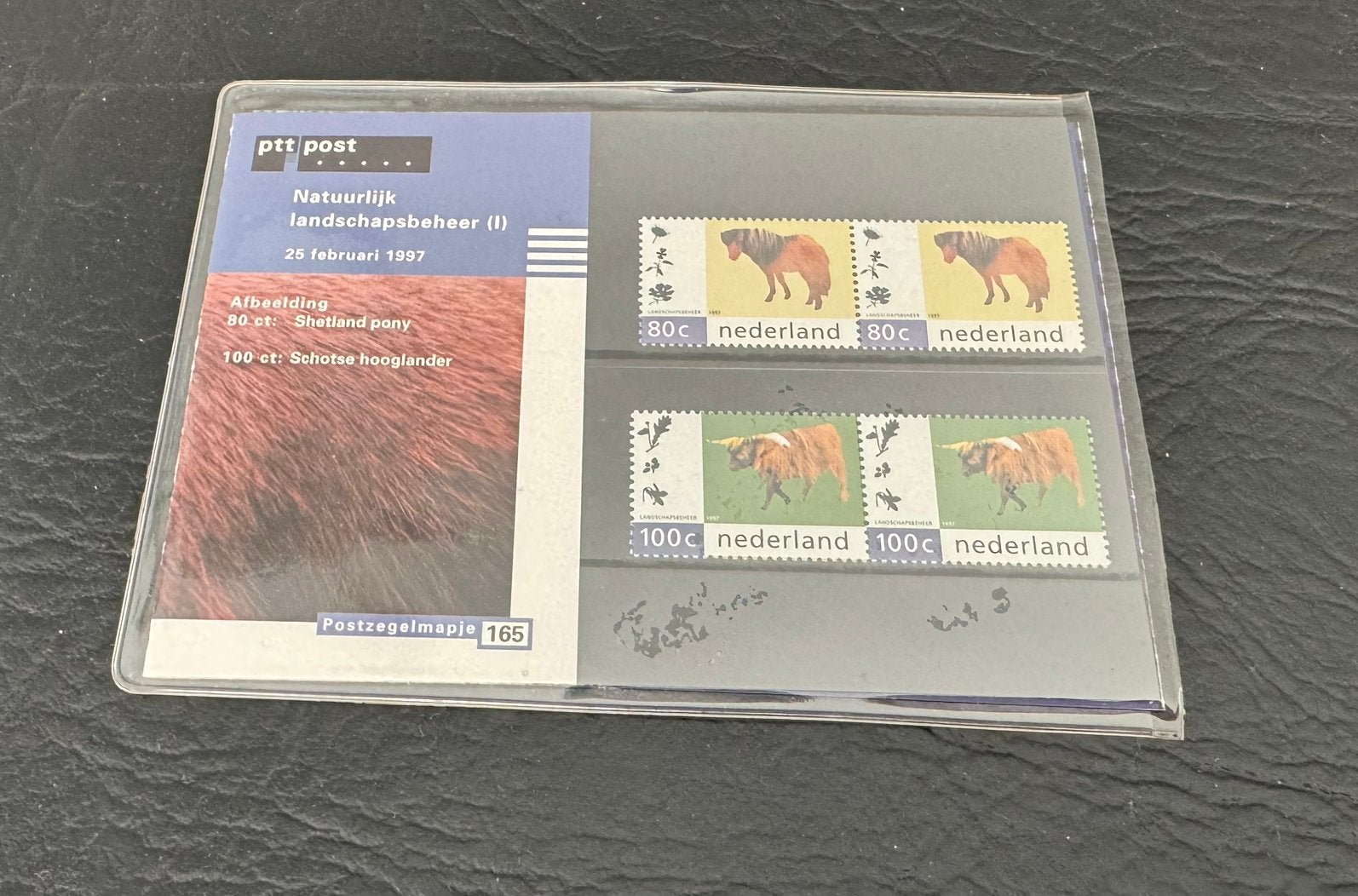 gulden postzegel schotse hooglander koe shetland pony nr 165, Verzamelen, Dierenverzamelingen, Ophalen of Verzenden, Zo goed als nieuw