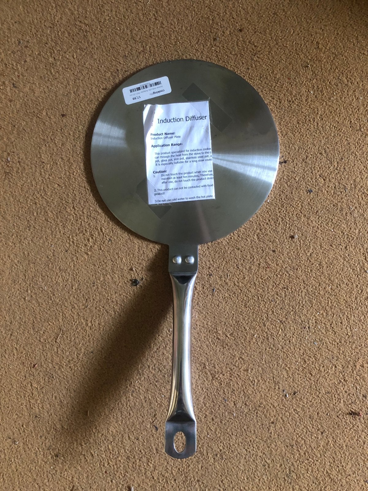 Inductie diffuser, Ophalen, Overige typen, Nieuw, Rvs