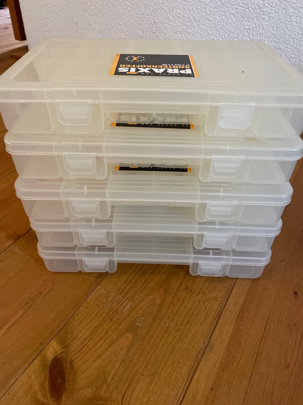 Praxis Sorteerkoffer - Set van 5, Doe-het-zelf en Verbouw, Ophalen, Gebruikt, Minder dan 50 cm, Minder dan 40 cm