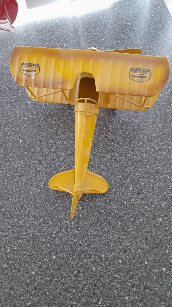 2 retro dubbeldekker vliegtuigjes, Hobby en Vrije tijd, Modelbouw | Vliegtuigen en Helikopters, 1:72 tot 1:144, Zo goed als nieuw