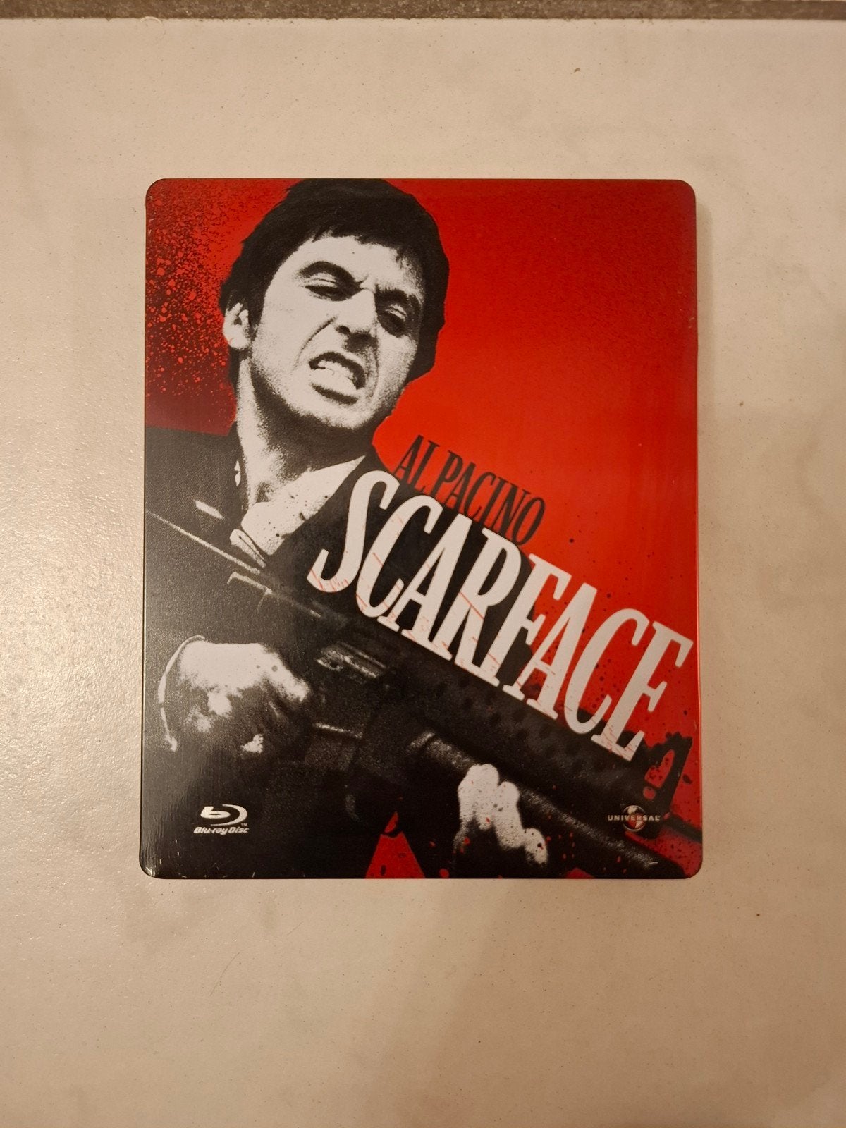 Scarface (Al Pacino) STEELBOOK blu ray!, Ophalen, Zo goed als nieuw, Actie