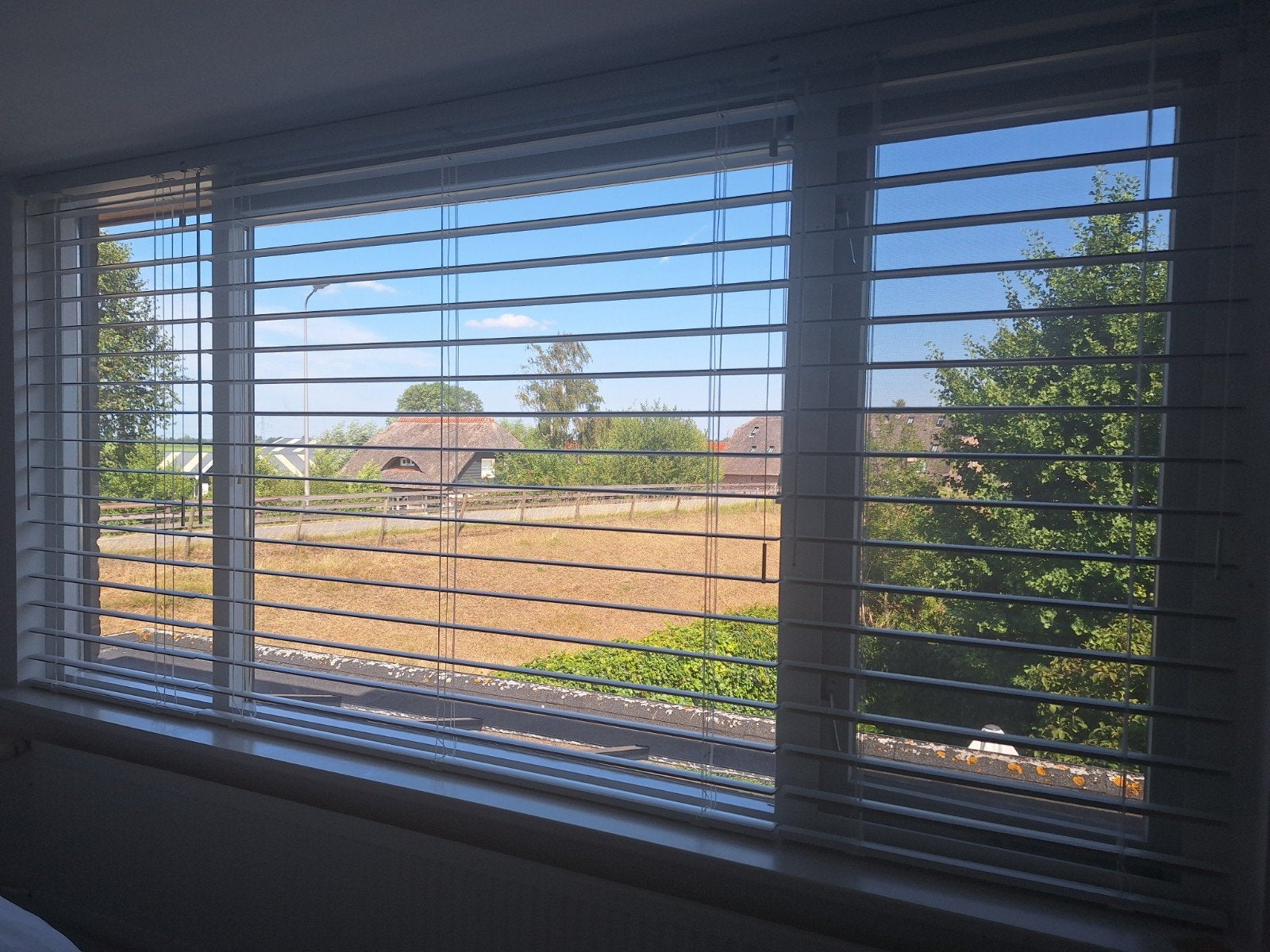 4 stuks witte jaloezieën megaview 50 mm in doos, Ophalen, Jaloezie, Overige merken, Wit