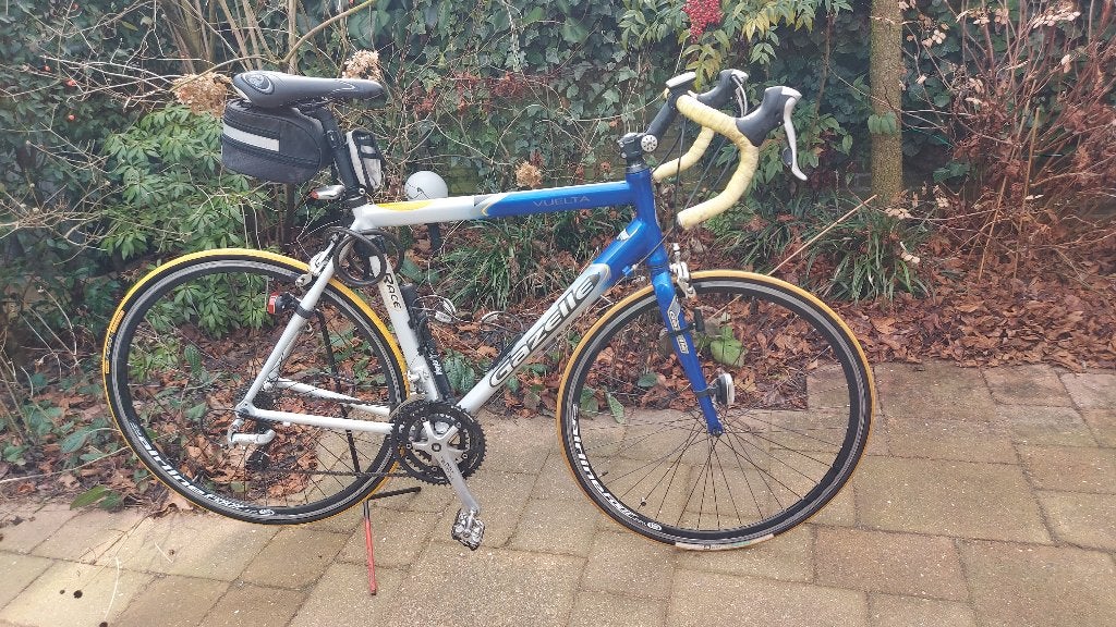 racefiets Gazelle Vuelta 56cm, Ophalen, 28 inch, Gebruikt, Velgrem