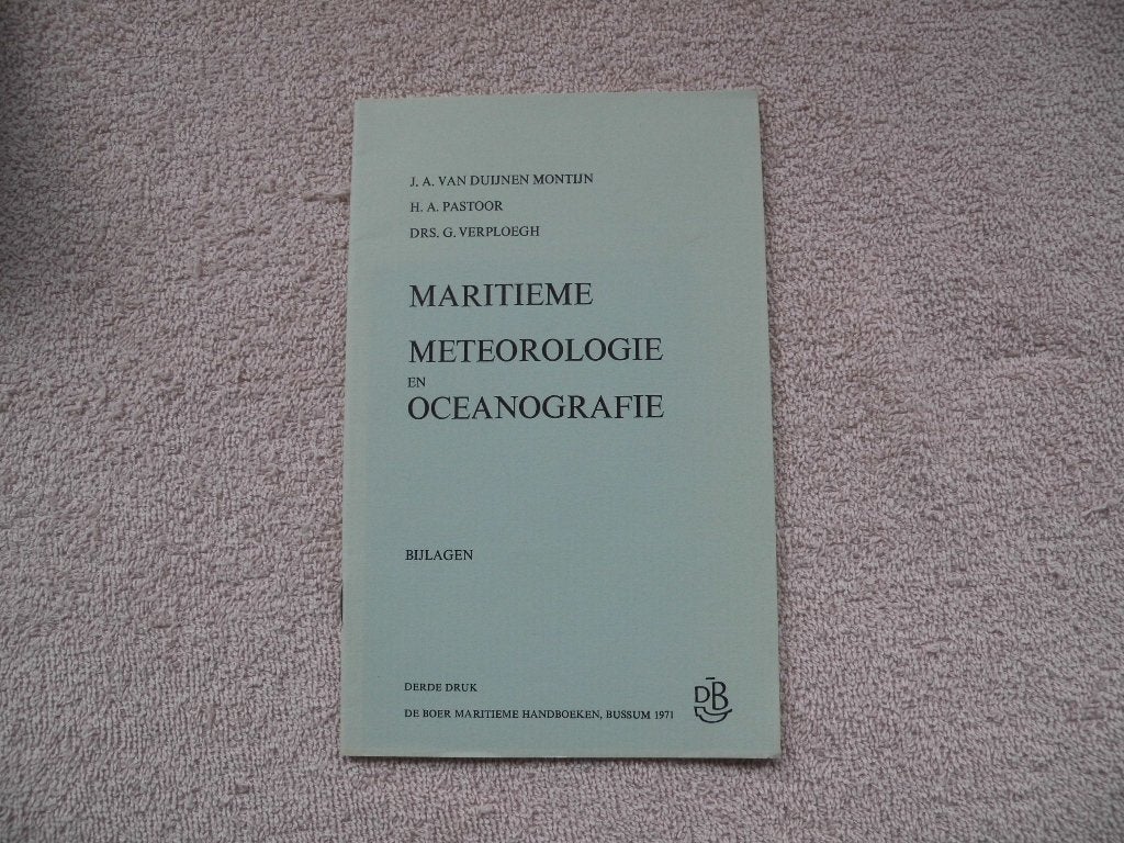 Maritieme meteorologie en oceanografie, Boeken, Ophalen of Verzenden, Zo goed als nieuw, Diverse auteurs, Boot