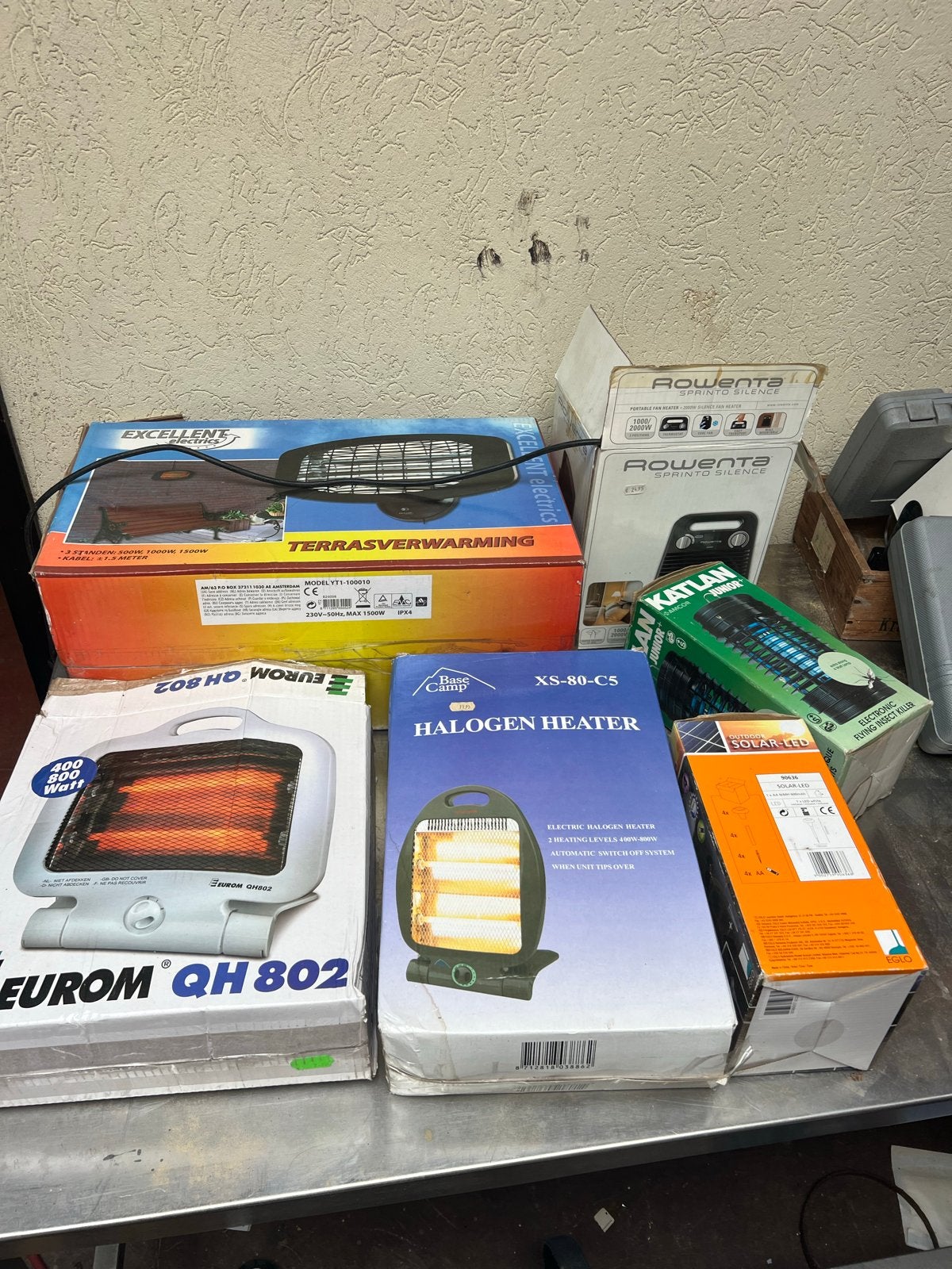 Diverse kachels en terrasverwarmers - Nieuw in doos, Ophalen of Verzenden, Nieuw, Elektrisch, Vloer