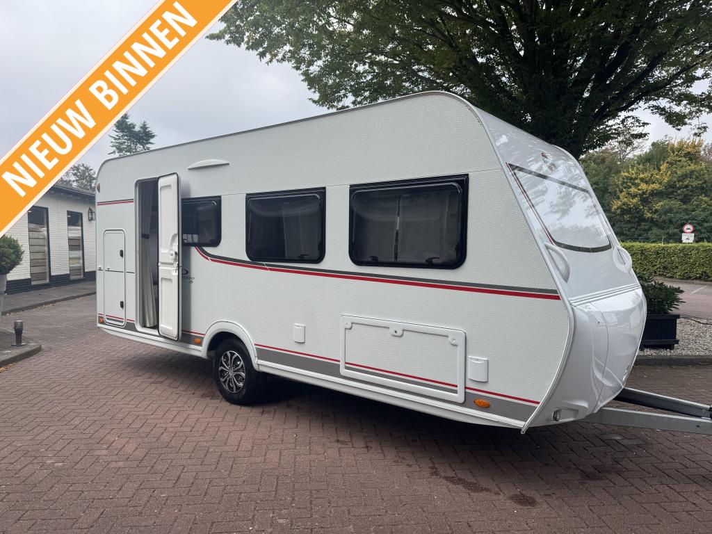 Bürstner Premio Life 490 TK Stapelbedden!, Caravans en Kamperen, Schokbreker, Dwarsbed, Bedrijf, Treinzit