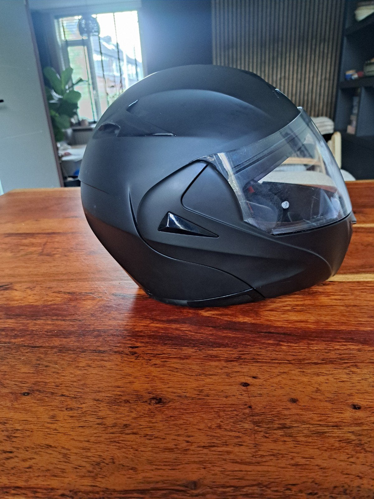 Zwarte Integraalhelm - Maat S, Overige merken, M, Heren, Ophalen of Verzenden