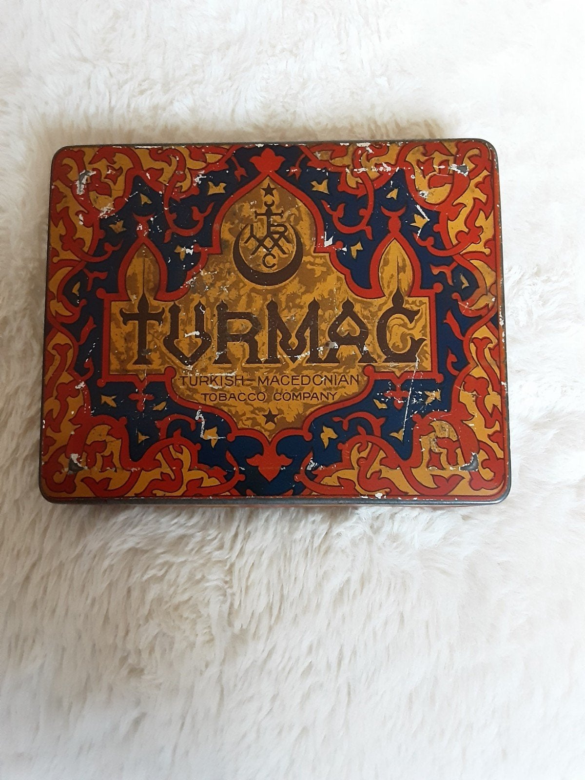 Sigaretten blik , TURMAC. C.A. 1920/1925., Verzamelen, Ophalen of Verzenden, Gebruikt, Overige