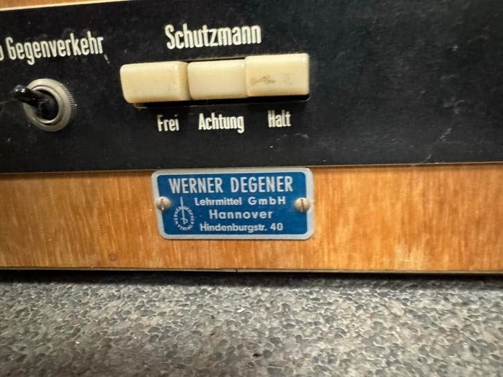 Vintage Werner Degener Leermiddel Verkeersleermiddel, Antiek en Kunst, Ophalen