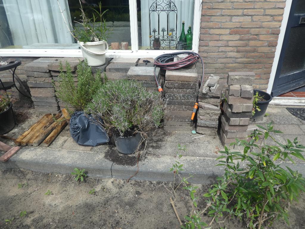 GRATIS terrastegels, Tuin en Terras, Tegels en Klinkers, Ophalen, Gebruikt, 5 tot 10 m², Beton